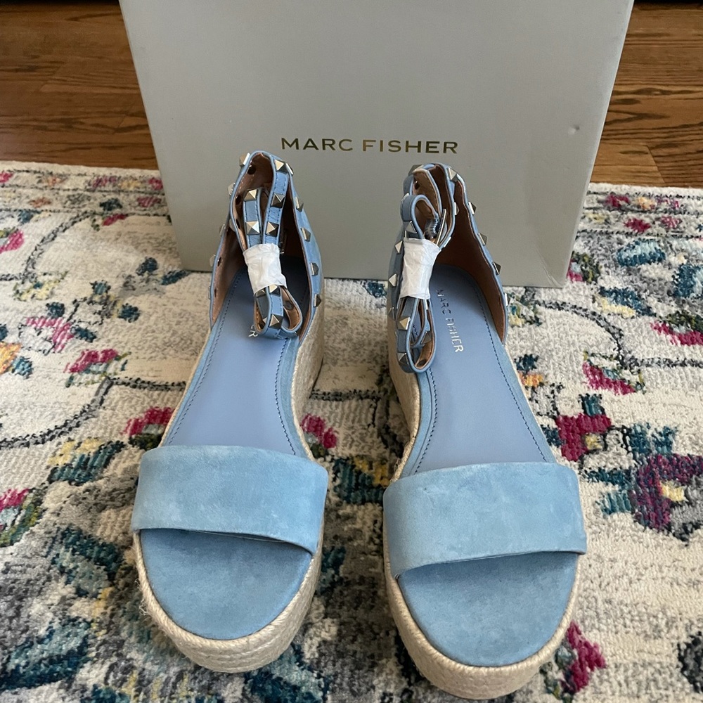 Marc Fisher Jazlyn Studded Ankle Strap Espadrille Sandal